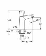 Grohe Costa L fonteinkraan chroom - Afbeelding 2