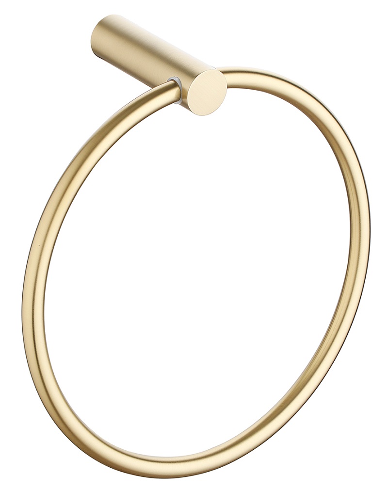 28.5023.jpg Ida handdoekring geborsteld messing - Afbeelding 1