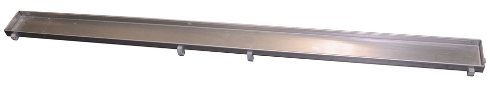 33.4125.jpg Tegelrooster voor douchegoot 70 x 7 cm RVS - Afbeelding 1