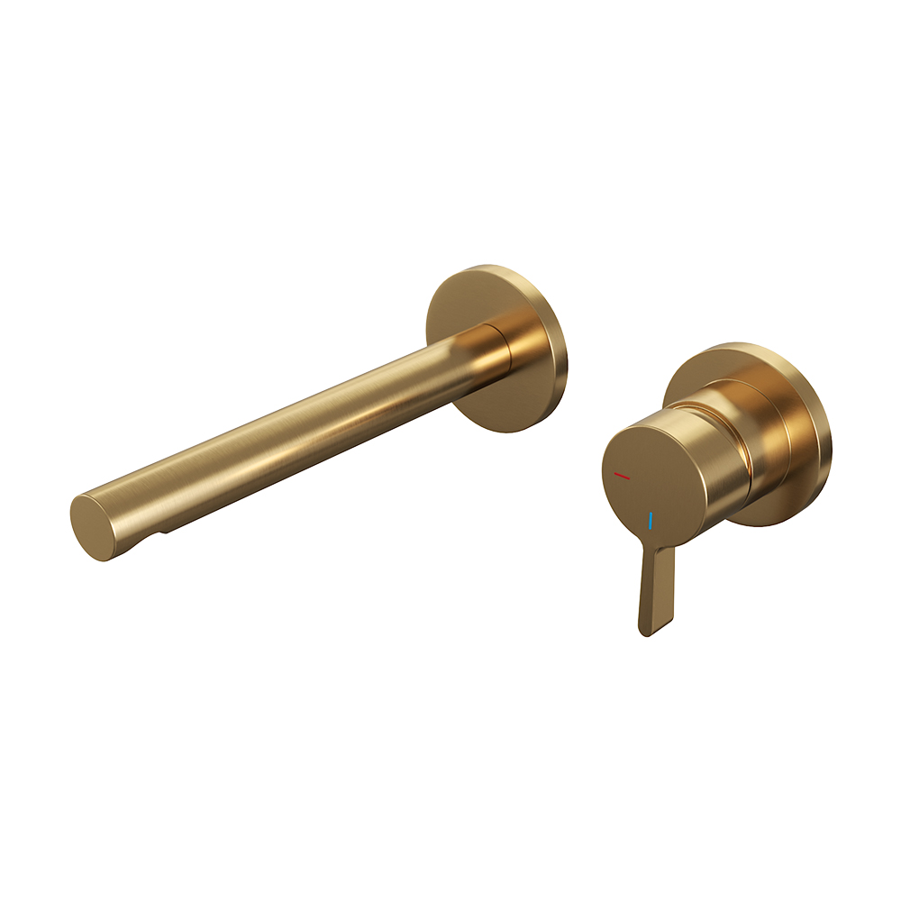 5-GG-004-S1-65 Brauer Gold Edition inbouw wastafelmengkraan rechthoekige hendelstaaf goud - Afbeelding 1
