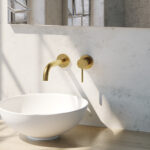 Brauer Gold Edition inbouw wastafelmengkraan ronde hendelstaaf goud - Afbeelding 2