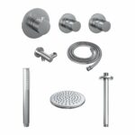 Brauer Brushed Edition doucheset staafhanddouche 20 nikkel - Afbeelding 2