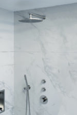 Brauer Brushed Edition doucheset rechte muurbuis en staafhanddouche 30 nikkel