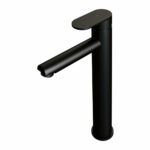 Brauer Black Edition hoge wastafelmengkraan brede hendel zwart