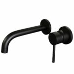 Brauer Black Edition inbouw wastafelmengkraan ronde hendelstaaf zwart