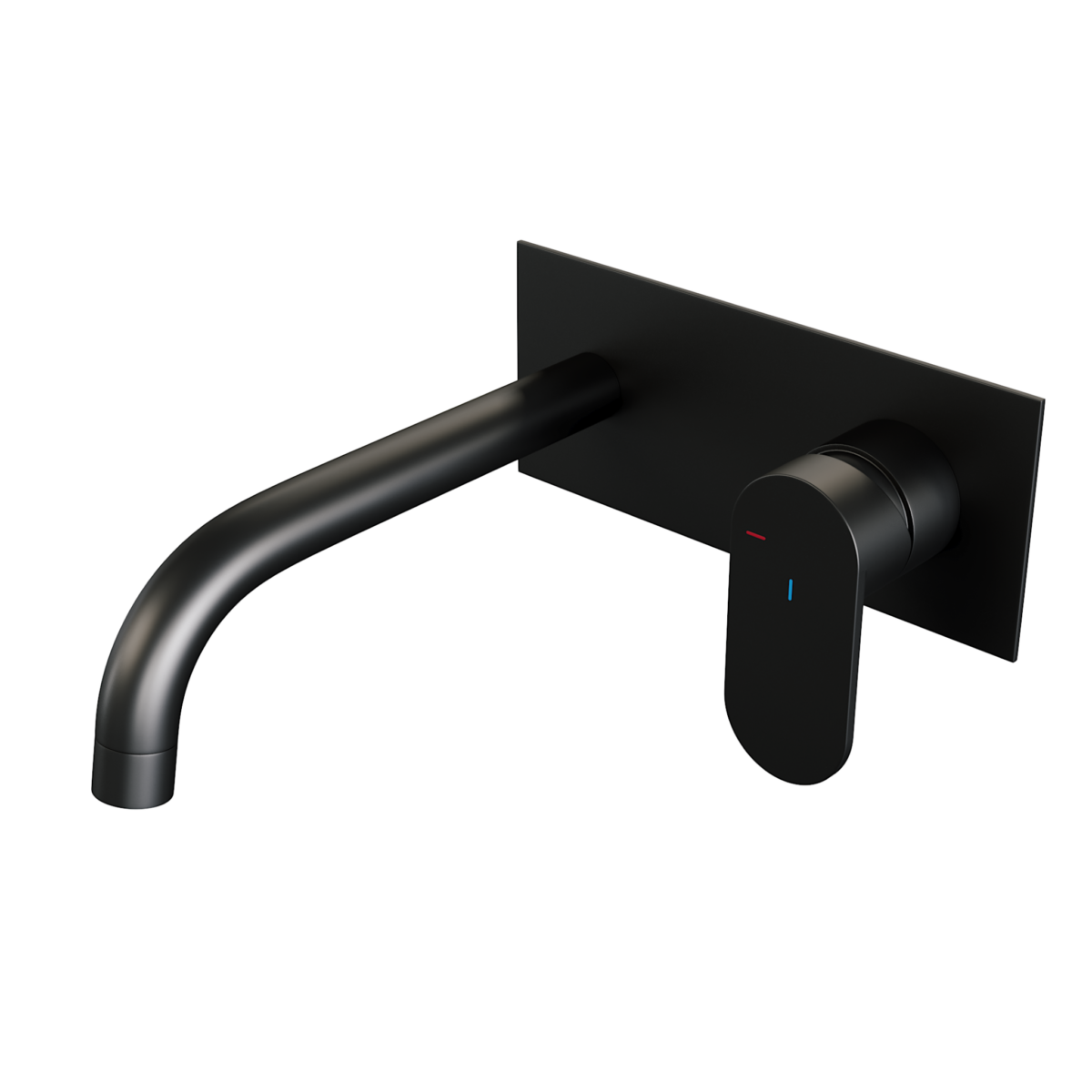 Brauer Black Edition inbouw wastafelmengkraan brede hendel 20×9 zwart - Afbeelding 2