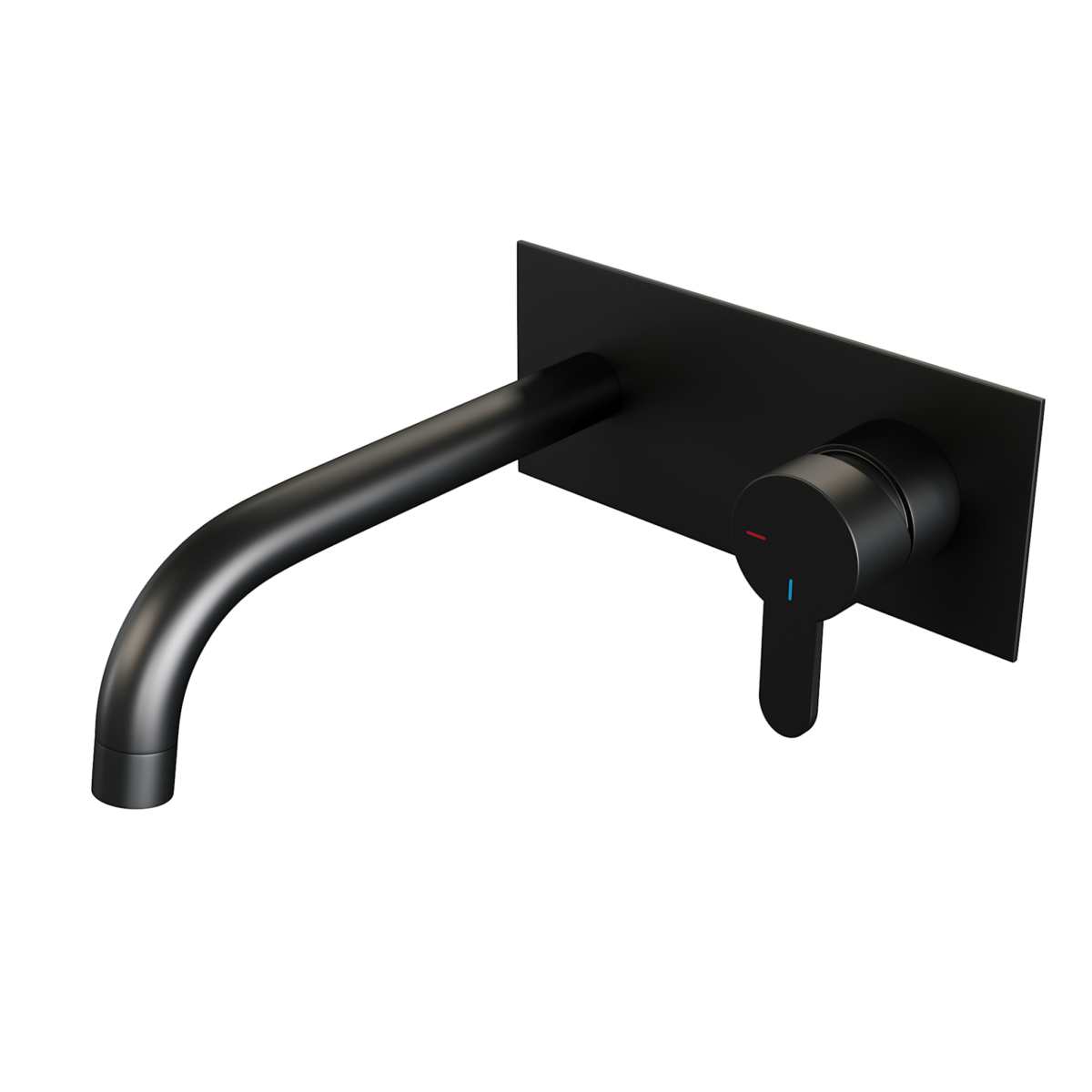 Brauer Black Edition inbouw wastafelmengkraan ovale hendelstaaf 20×9 zwart - Afbeelding 2