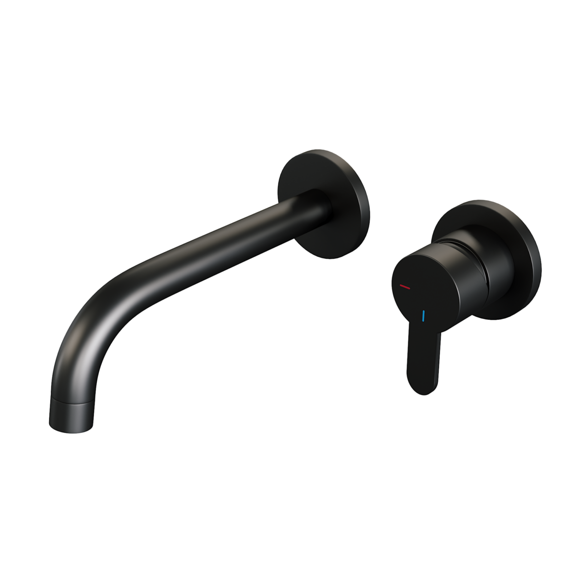Brauer Black Edition inbouw wastafelmengkraan ovale hendelstaaf zwart - Afbeelding 2