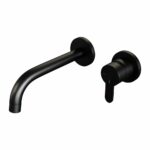 Brauer Black Edition inbouw wastafelmengkraan ovale hendelstaaf zwart