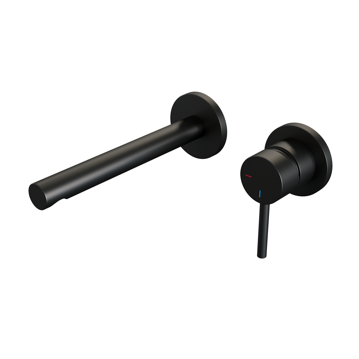 Brauer Black Edition inbouw wastafelmengkraan ronde hendelstaaf zwart - Afbeelding 2