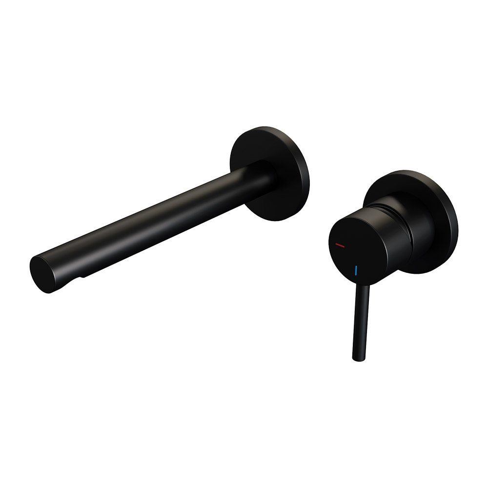 5-S-004-S2-65-2 Brauer Black Edition inbouw wastafelmengkraan ronde hendelstaaf zwart - Afbeelding 1