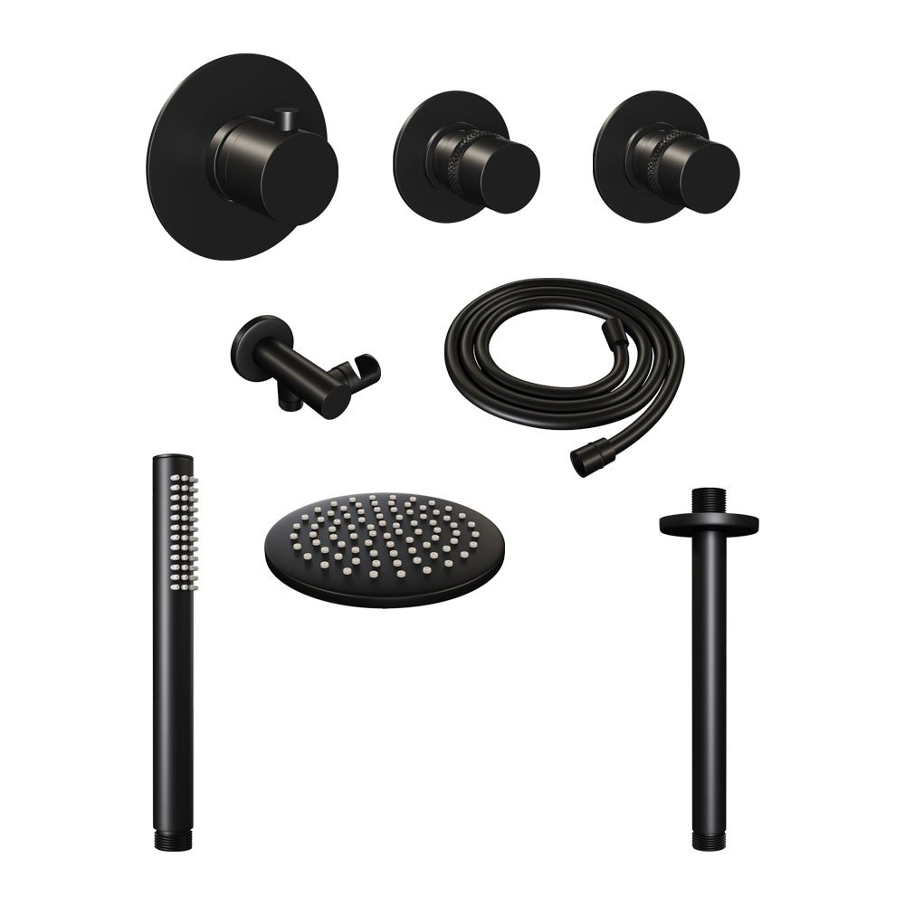 5-S-025-2 Brauer Black Edition doucheset staafhanddouche 20 zwart - Afbeelding 2