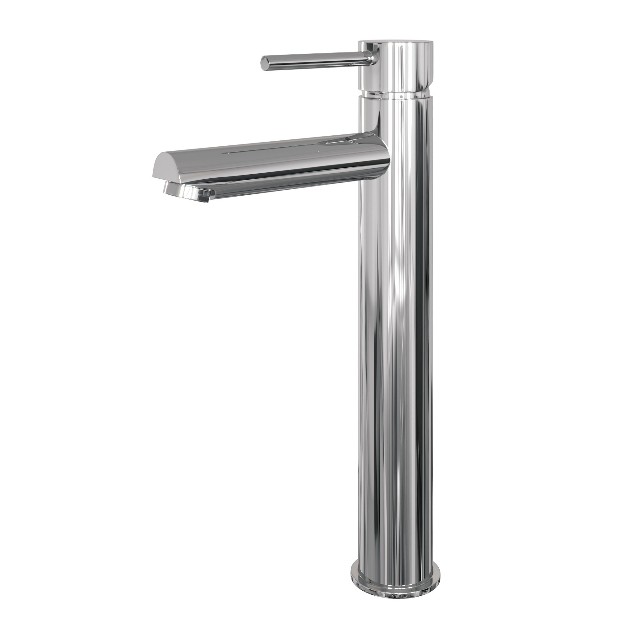 5500.06CS-1 Brauer Chrome Edition hoge wastafelmengkraan ronde hendelstaaf chroom - Afbeelding 1