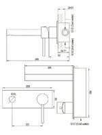 Brauer Chrome Edition inbouw wastafelmengkraan ronde hendelstaaf 20×9 chroom - Afbeelding 4