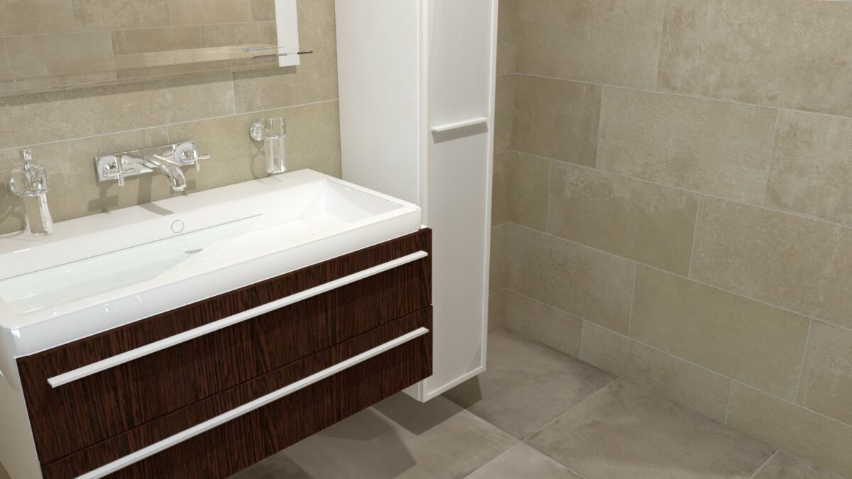 Wandtegel Vloertegel:  300X600 THT1111 BEIGE - Afbeelding 3