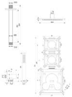 Brauer Black Edition doucheset staafhanddouche 20 zwart - Afbeelding 4