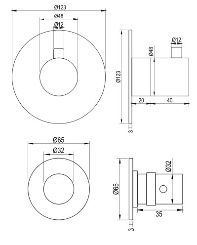 BRAUER5-GG-026-2 Brauer Black Edition doucheset rechte muurbuis en staafhanddouche 30 zwart - Afbeelding 5