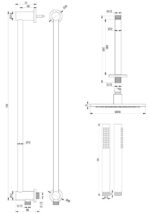 Brauer Black Edition doucheset glijstang en staafhanddouche 20 zwart - Afbeelding 4