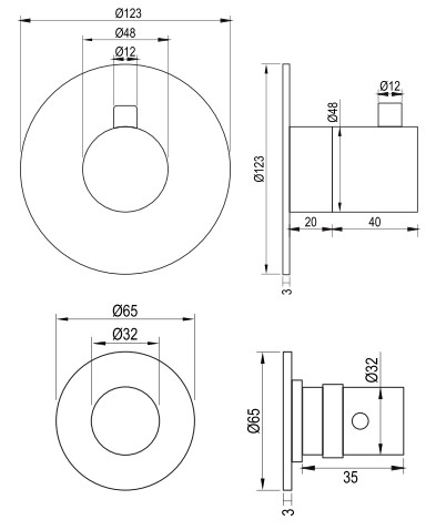 BRAUER5-GG-034-2 Brauer Black Edition doucheset glijstang, rechte muurbuis en staafhanddouche 30 zwart - Afbeelding 5