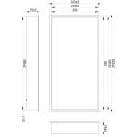 Brauer Brushed Edition inbouwnis 60×30 nikkel - Afbeelding 3