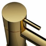 Hotbath Cobber CB003C lage wastafelmengkraan zonder waste gepolijst messing - Afbeelding 2