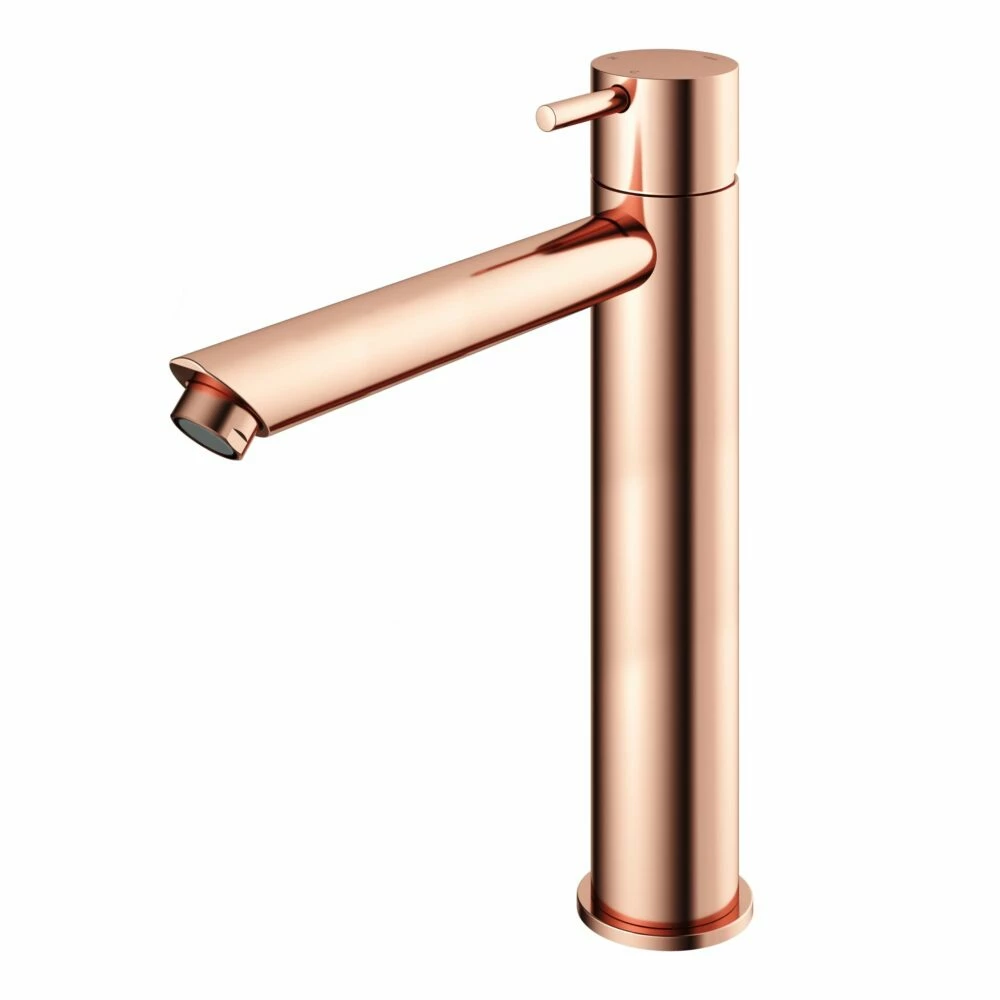 CB003HSRG_02.jpg Hotbath Cobber CB003HS wastafelmengkraan zonder waste roze goud - Afbeelding 1