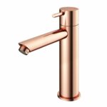 Hotbath Cobber CB003MS wastafelmengkraan zonder waste roze goud