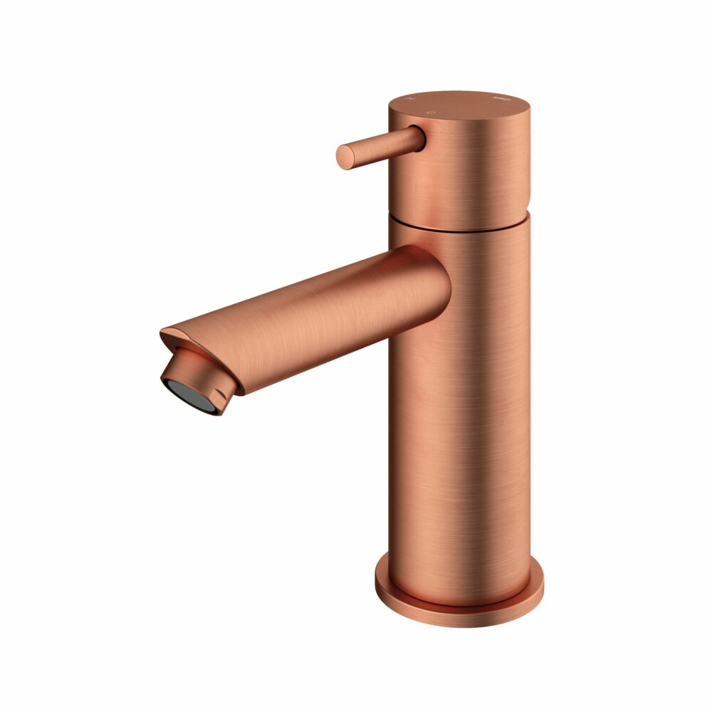 CB003SBD0A1_02.jpg Hotbath Cobber CB003S wastafelmengkraan zonder waste geborsteld koper - Afbeelding 1