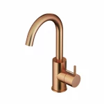 Hotbath Cobber CB004 wastafelmengkraan met draaibare uitloop geborsteld koper