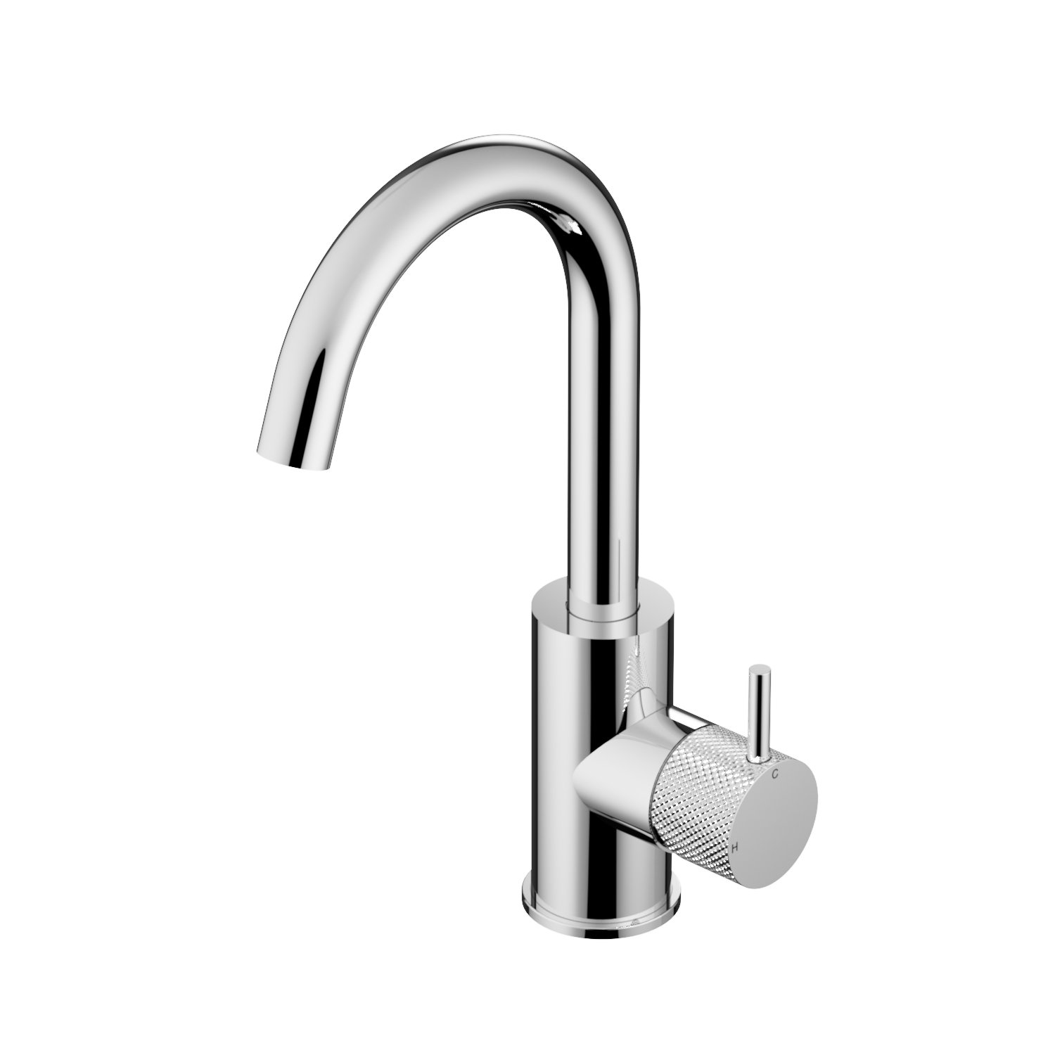 CX004CR_02.jpg Hotbath Cobber X CX004 wastafelmengkraan met draaibare uitloop chroom - Afbeelding 1