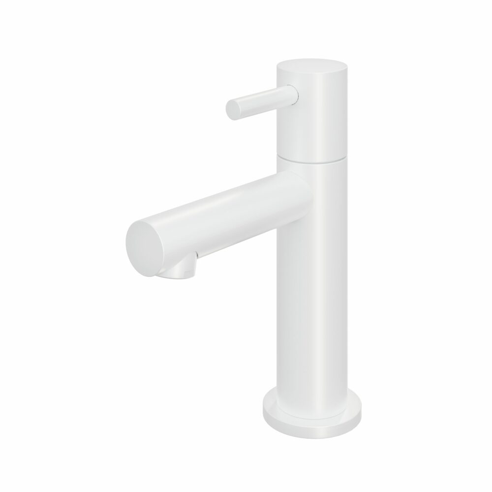 E001WH_02.jpg Hotbath Cobber E001 fonteinkraan mat wit - Afbeelding 1