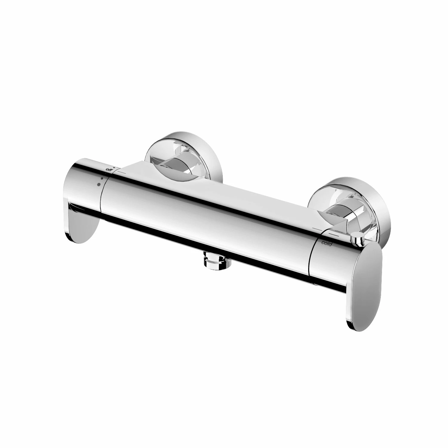 F008_.jpg Hotbath Friendo F008 thermostatische douchekraan geborsteld nikkel - Afbeelding 1