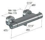 Hotbath Gringo GR008 thermostatische douchekraan - Afbeelding 3
