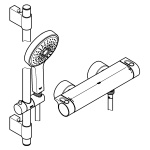 Grohe Grohtherm 2000 New douchethermostaat 15 cm (met perfect showerset Power & Soul) chroom  - Afbeelding 2