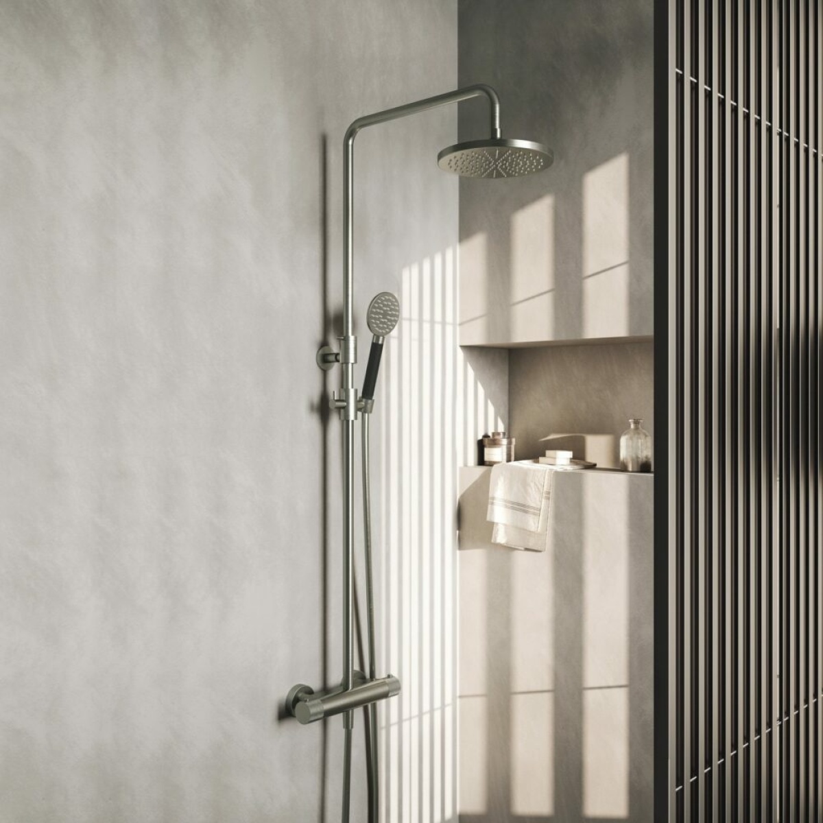 Hotbath Cobber X SDSX9 R opbouw regendoucheset 30 chroom - Afbeelding 2