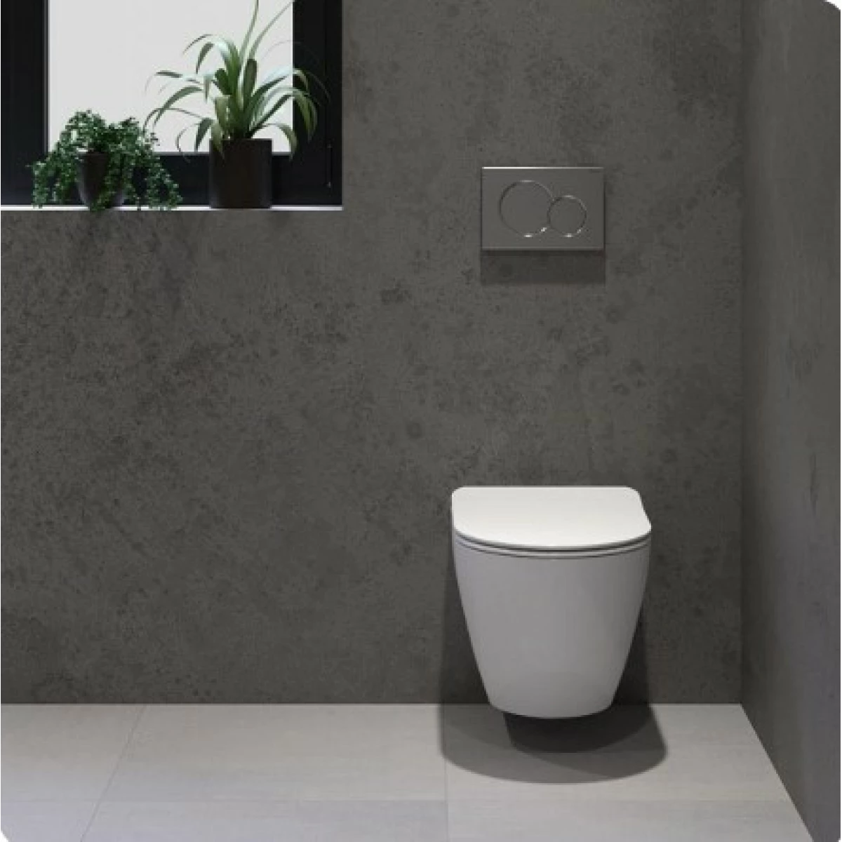 Keralux Levant wandcloset 37x50cm wit randloos INCLUSIEF softclose en quick release closetziting. - Afbeelding 6