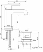Wiesbaden Lima wastafelmengkraan chroom - Afbeelding 2