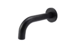 Meir kraanuitloop rond - 21cm -Mat Zwart
