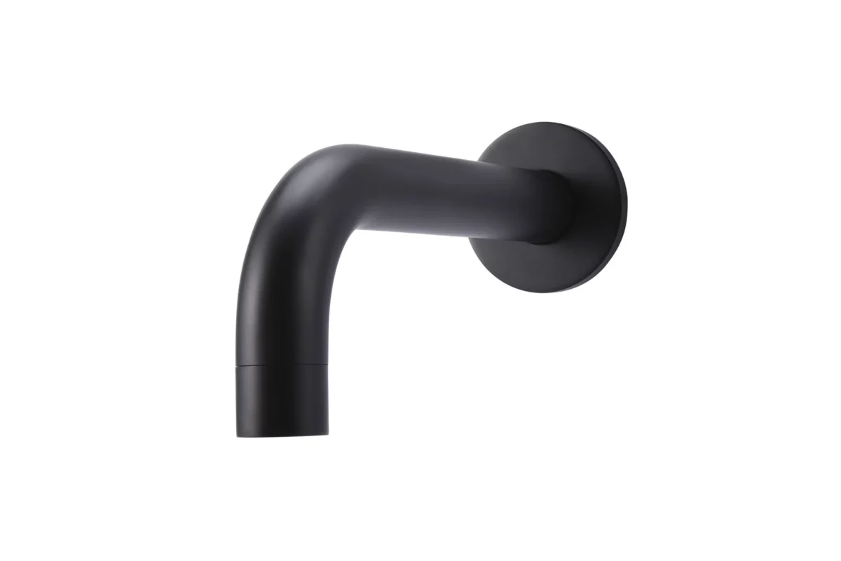 Meir kraanuitloop rond - 21cm -Mat Zwart - Afbeelding 3