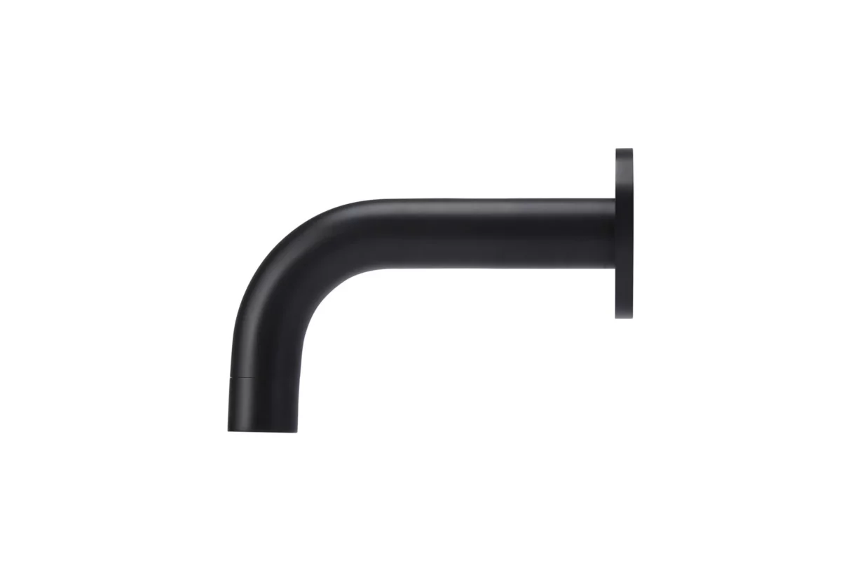 Meir kraanuitloop rond - 21cm -Mat Zwart - Afbeelding 2