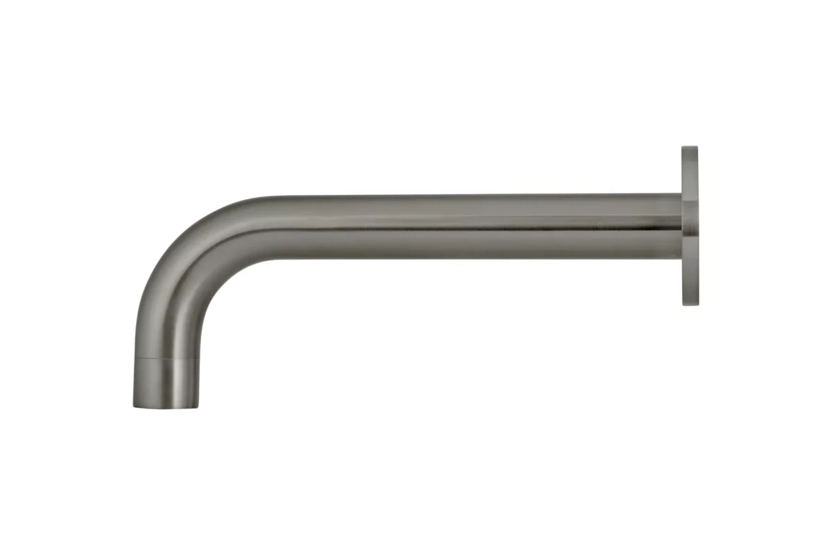 Meir kraanuitloop rond - 21cm -PVD Gun Metal - Afbeelding 3