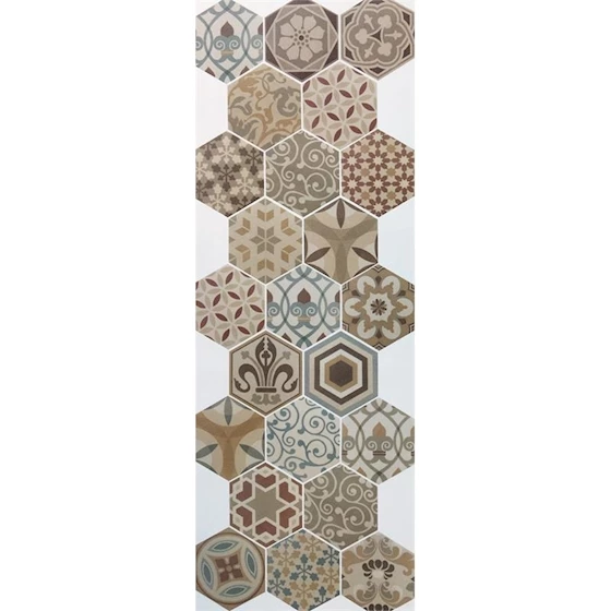 132195 hexagon multicolor