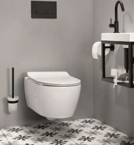 Toiletrenovatie door Tegelhandel Purmerend: De kleinste ruimte van het huis 2 toilet mat zwart