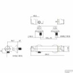 Wiesbaden Universal therm. douchemengkraan chroom 12 cm - Afbeelding 2